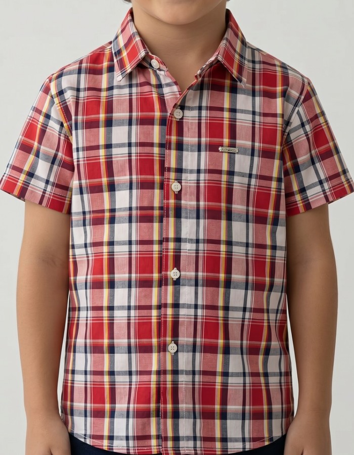 COLEÇÃO CORDEL - CAMISA MANGA CURTA XADREZ 