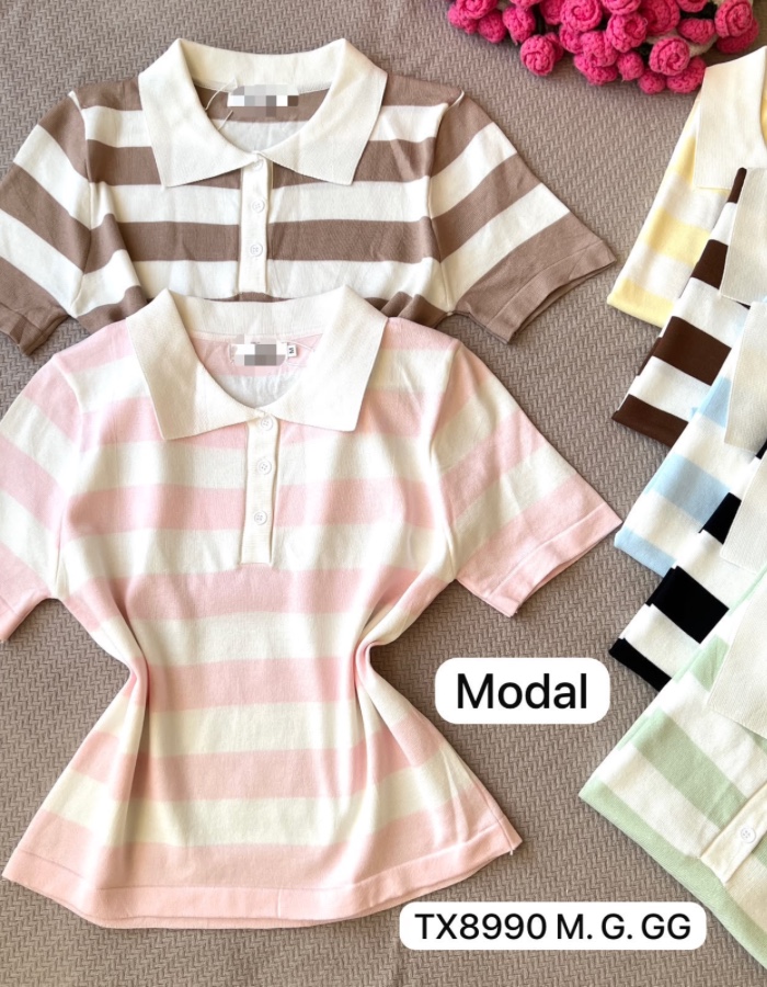 Blusa polo listras
