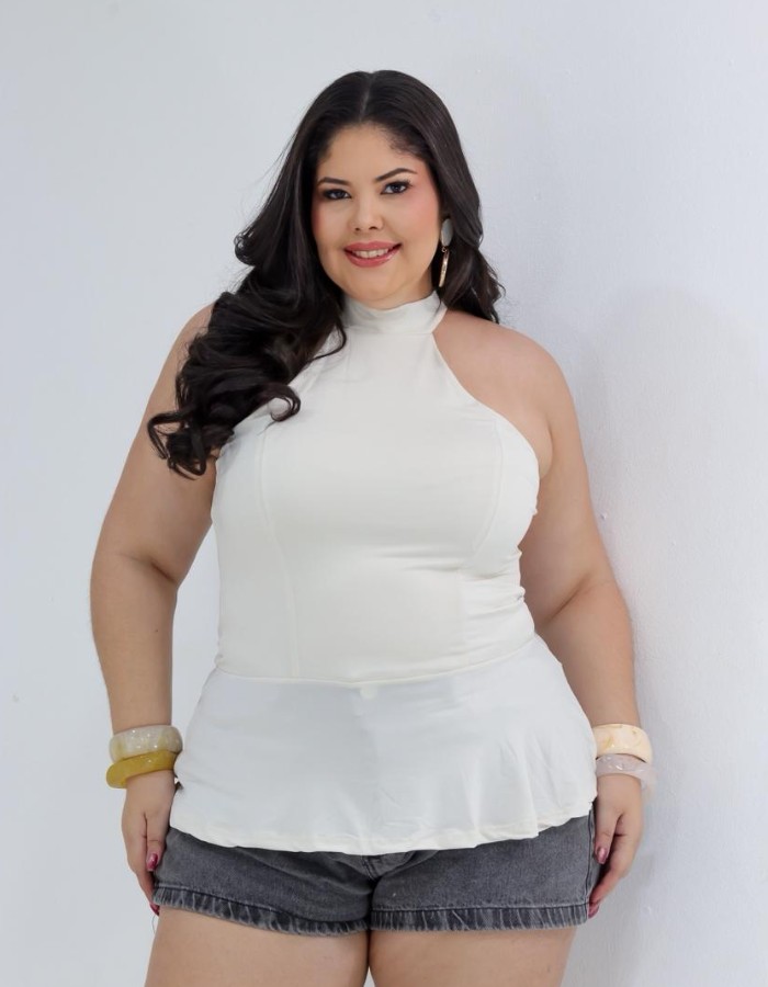 Blusa Peplum - PLUS SIZE