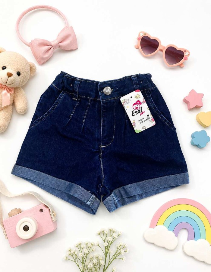 SHORT EM JEANS COM LYCRA