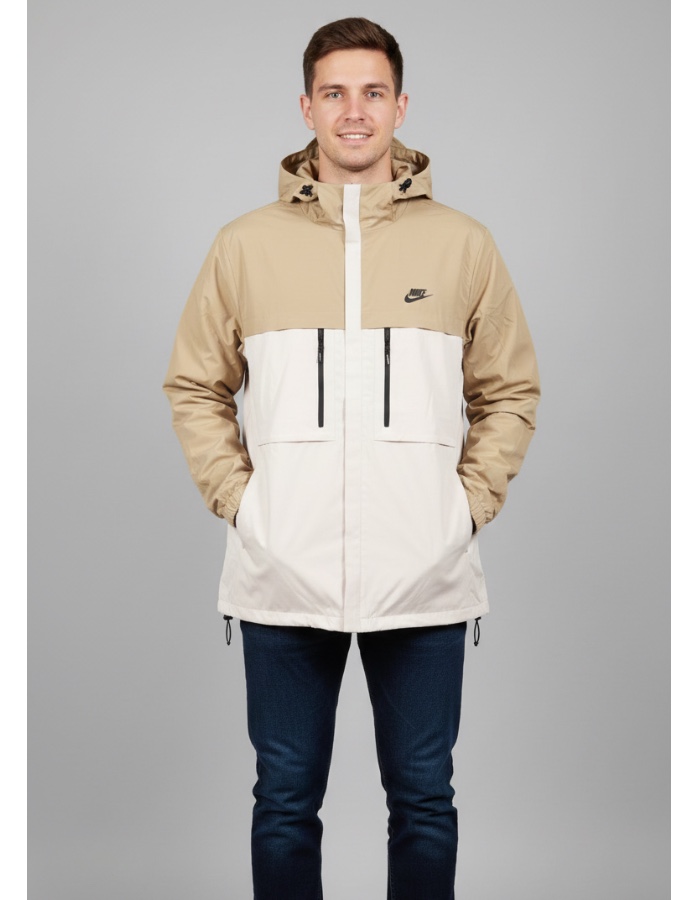 Jaqueta Nike impermeável bege /marrom