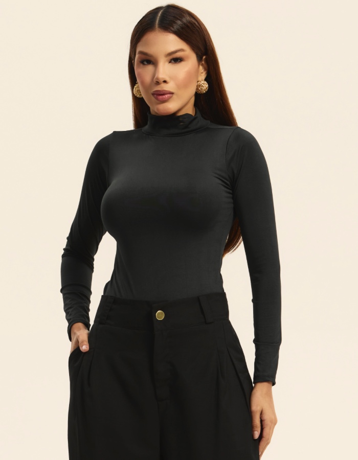 BODY MANGA LONGA GOLA ALTA