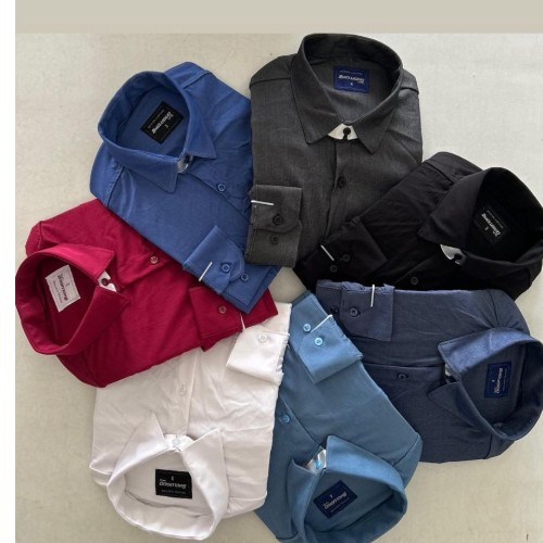 camisa social chambre longa