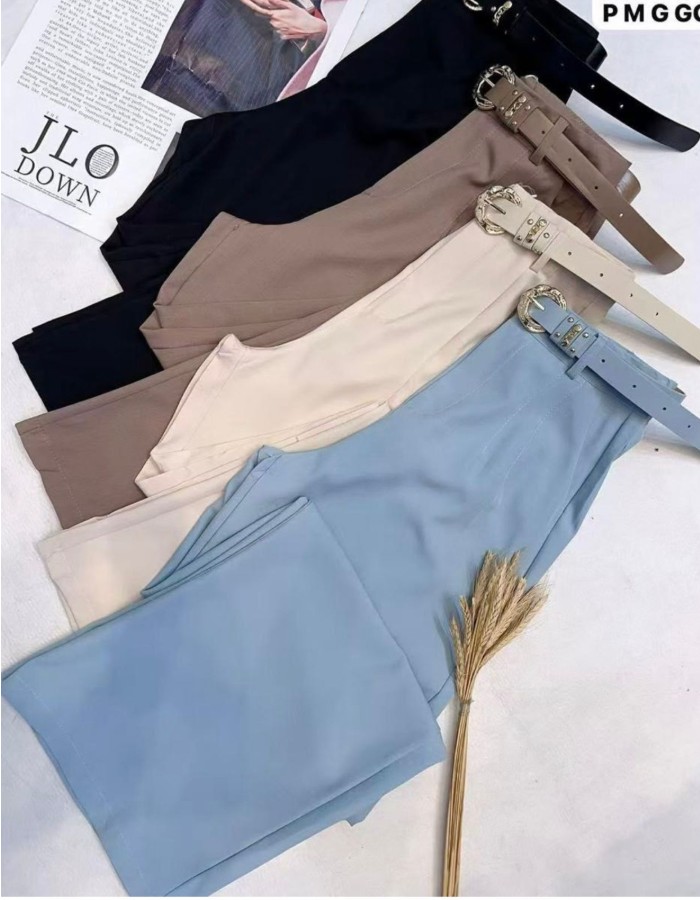 CALÇA TECIDO PREMIUM COM CINTO PANTALONA