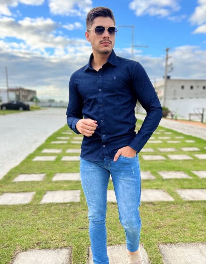 JEANS MANGA LONGA 