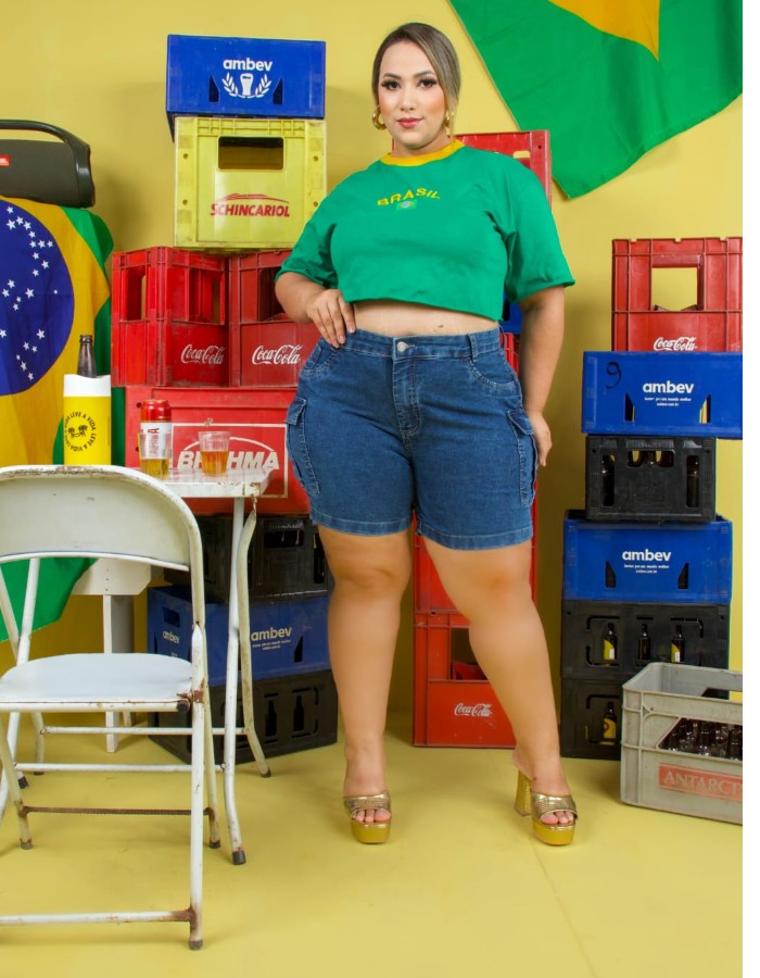 SHORT CARGO PLUS SIZE JEANS