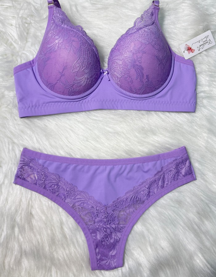 CONJUNTO BOJO RENDADO REF: 3601