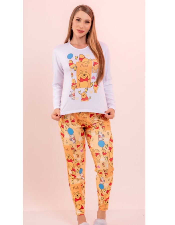 PIJAMA FRIO CALÇA ESTAMPADA REF:023   1592