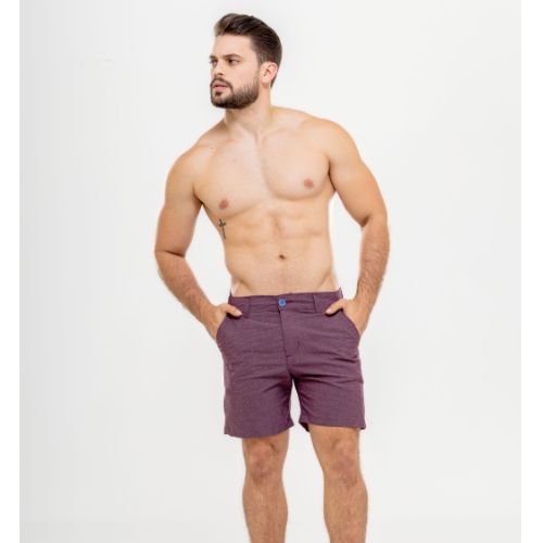SHORT SARJA TECIDO TRABALHADO  2% ELASTANO 