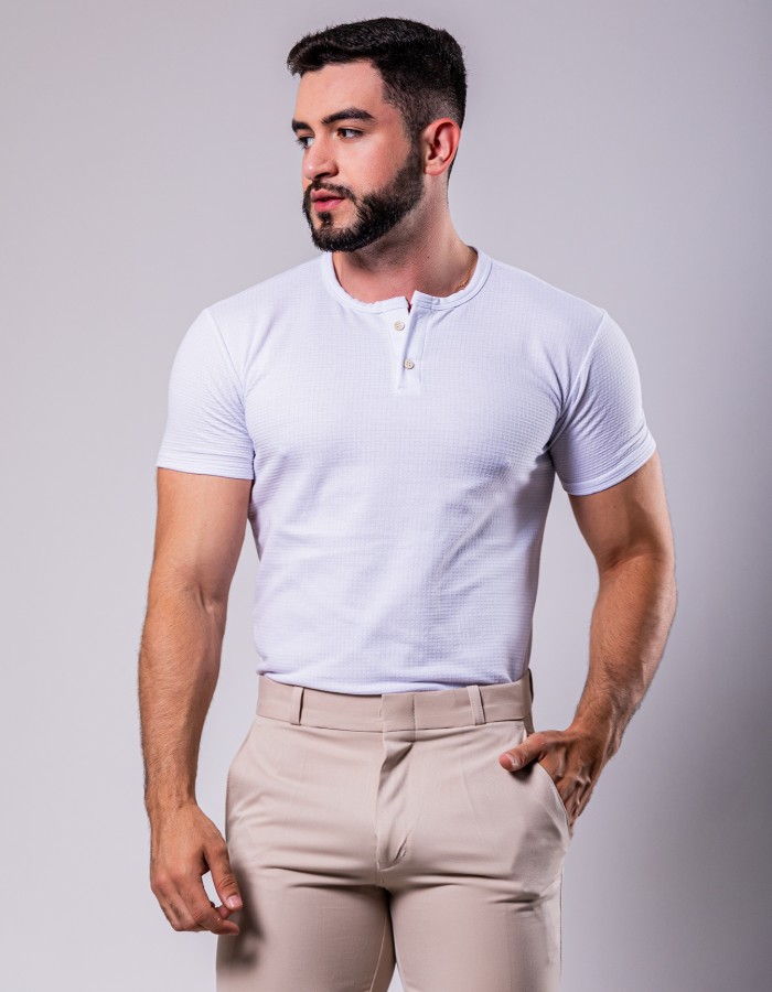 Camisa Hanley Waffle (R - 1 lateral c)