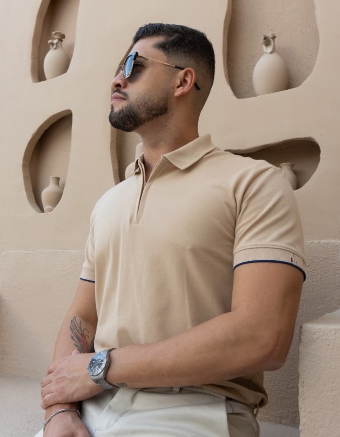  GOLA POLO ZIPER  PIQUET KIT GOLA PREMIUM 98% ALGODÃO 2% ELASTANO  
