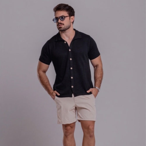 CAMISA TRICÔ TEXTURIZADA COLMEIA 