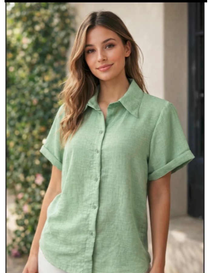 CAMISÃO MANGA CURTA LINHO 