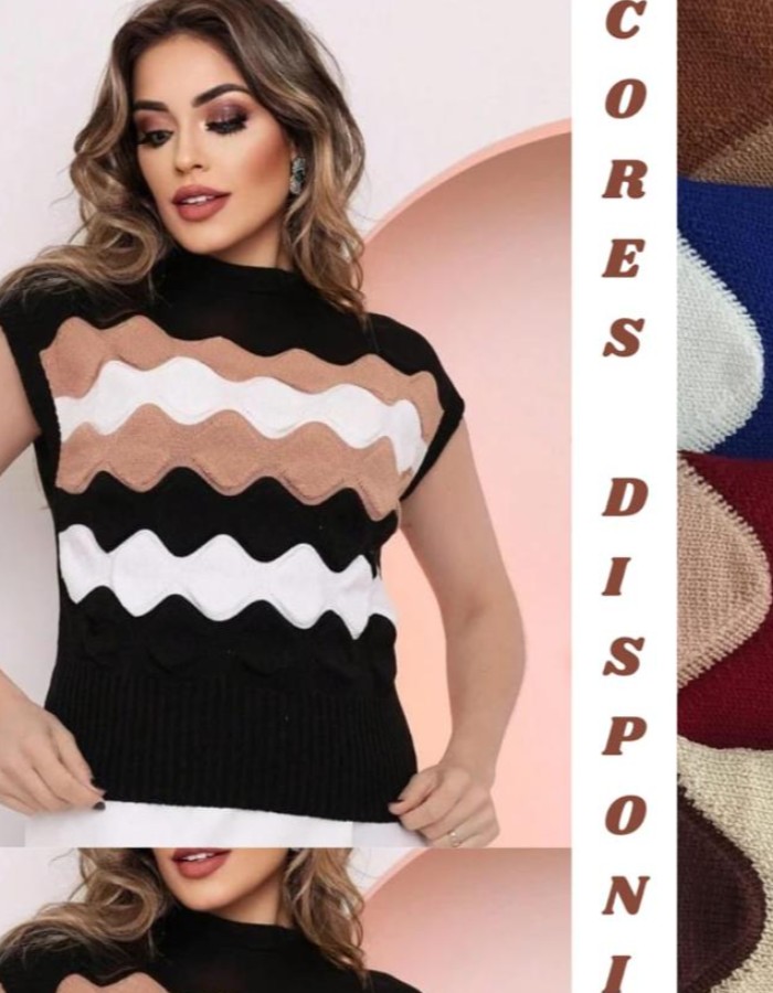 blusa 3 D COLORIDA