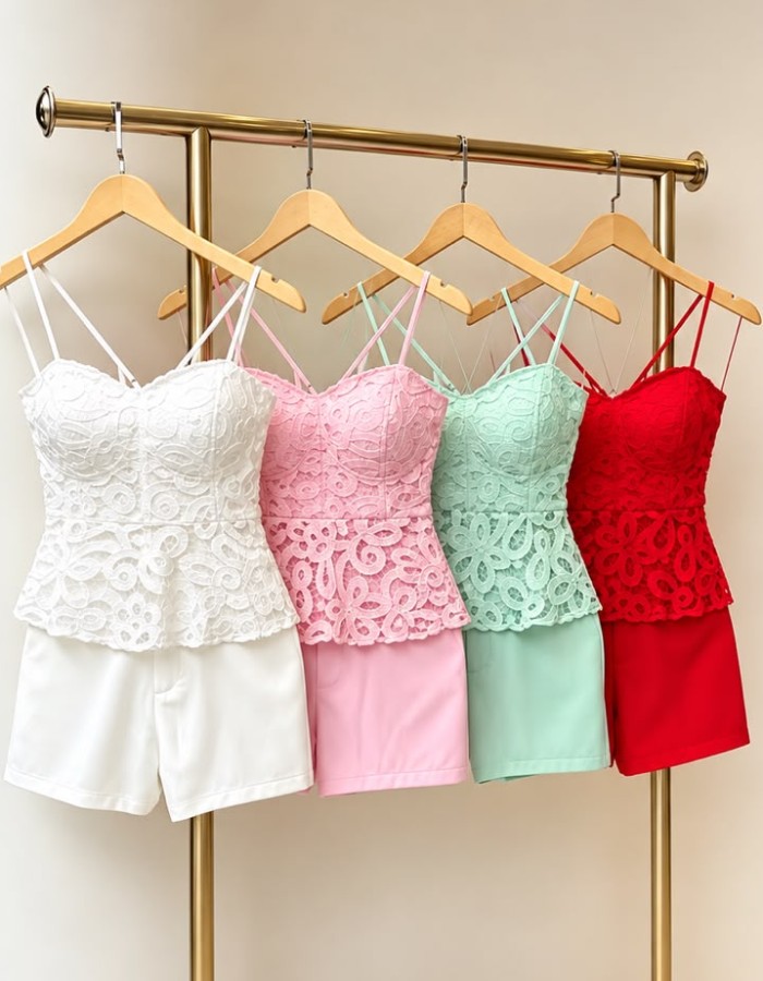 CONJUNTO SHORT RENDA