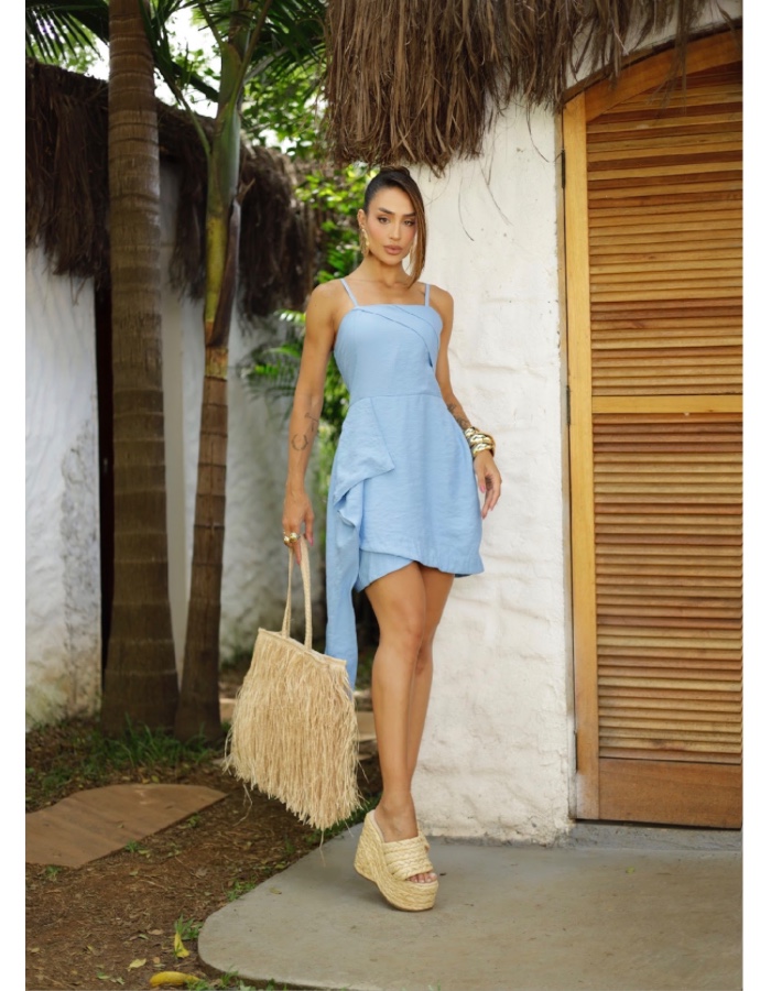 VESTIDO LISO CURTO