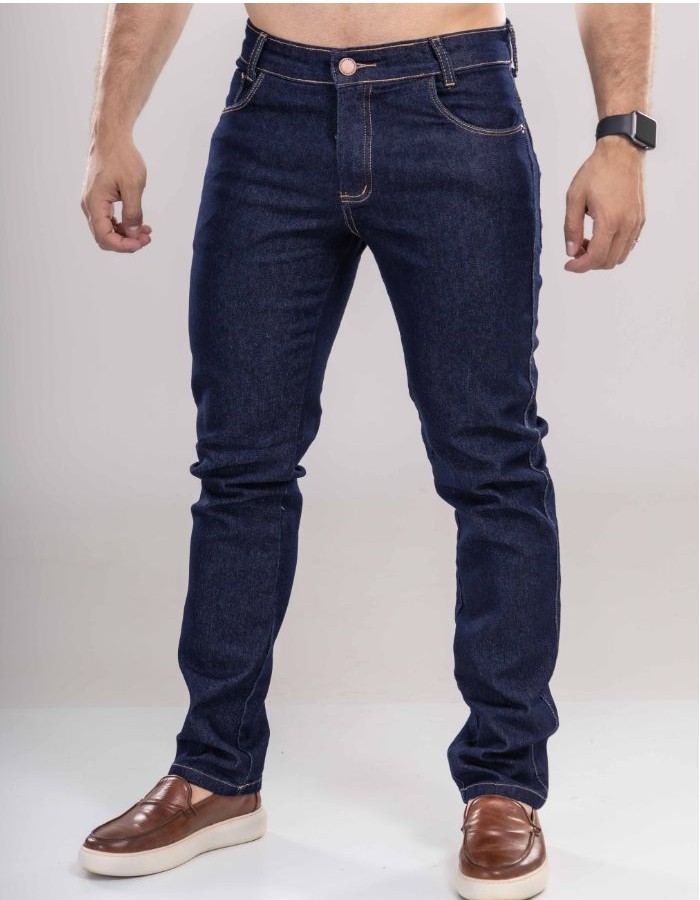 CALÇA CLÁSSICA JEANS AMACIADA L. MEL CLARO