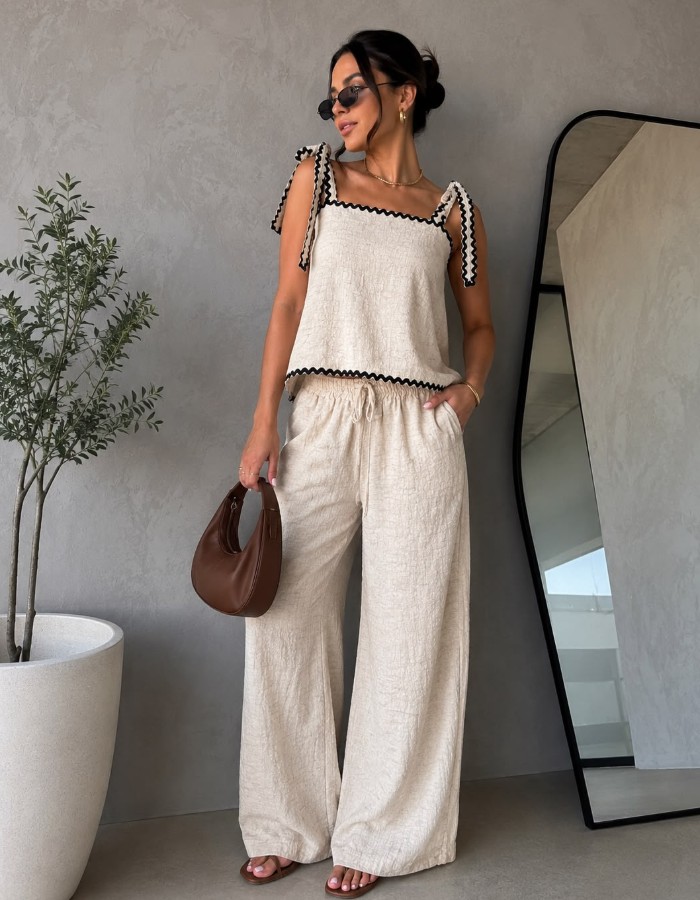 BLUSA AMARRAÇÃO + CALÇA ESSENCE