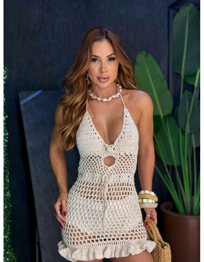 VESTIDO CURTO CROCHE REF 05
