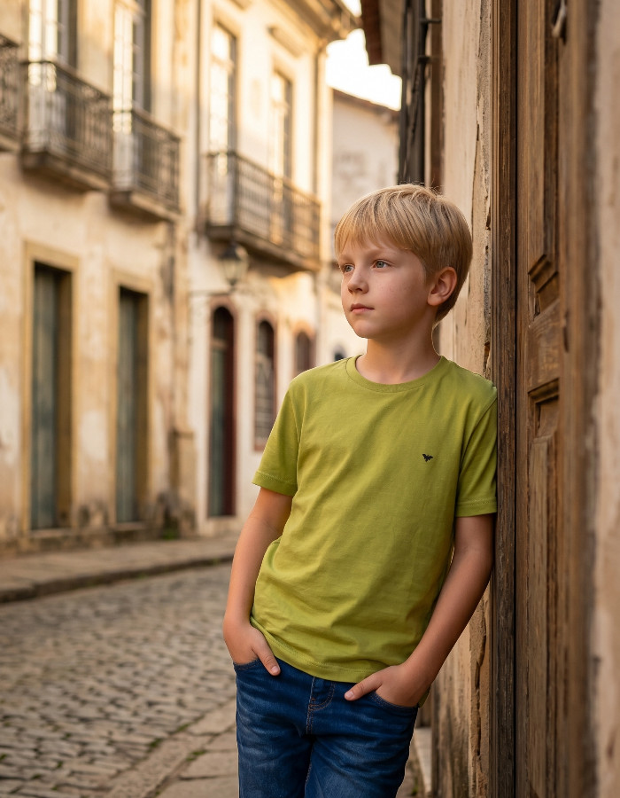 T-SHIRT ALGODÃO BÁSICA  INFANTIL