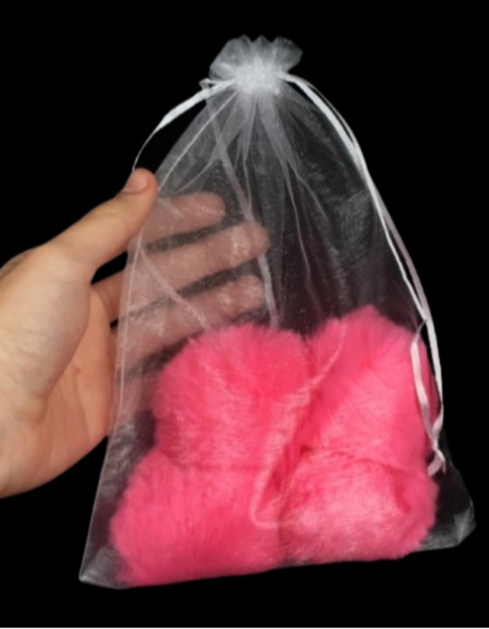SACO ORGANZA  -  SAQUINHO P/ LEMBRANCINHA - PACOTE C/100 UND