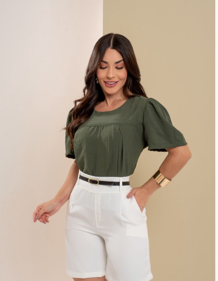 BLUSA COM MANGAS