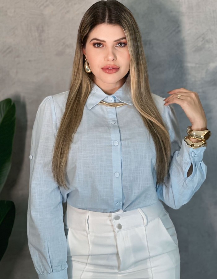 BLUSA SABRINA PROMOÇÃO LINHO
