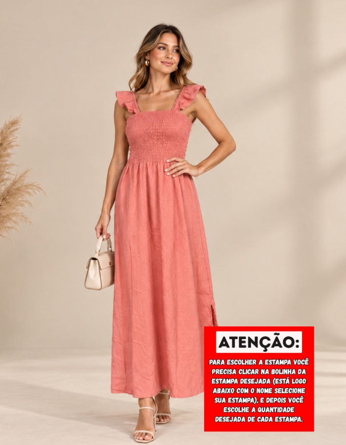 VESTIDO REF:004  - ESCOLHA SUA ESTAMPA