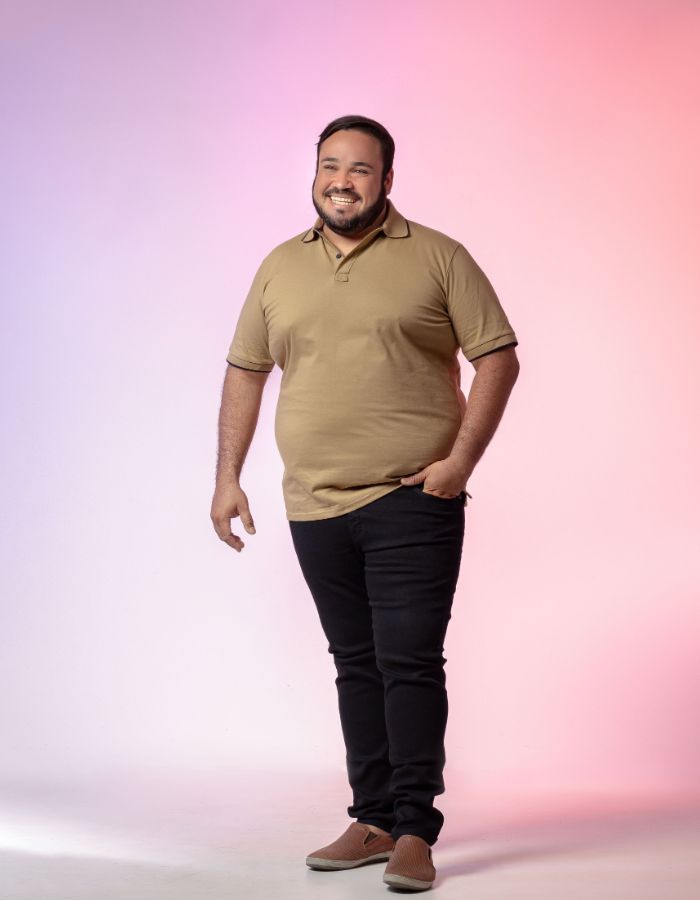 CALÇA SKINNY MASC. PLUS SIZE