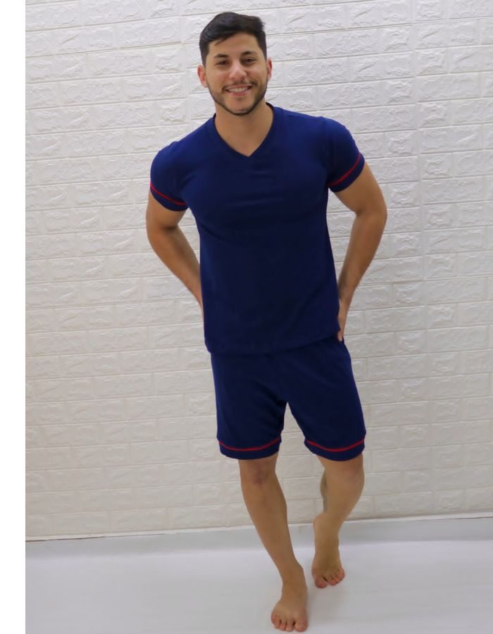 PIJAMA GOLA V MASCULINO