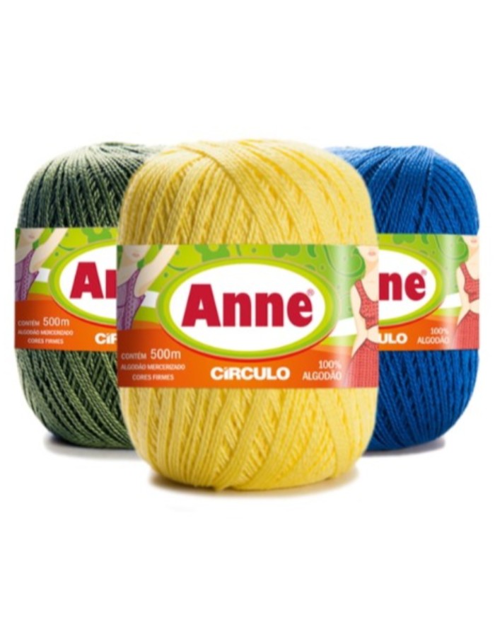 LINHA DE CROCHÊ ANNE 147G - ROLO C/ 500 MESTROS - 1 UND