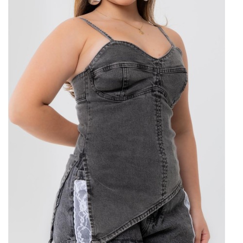 CORSET AYLA BLACK VINTAGE