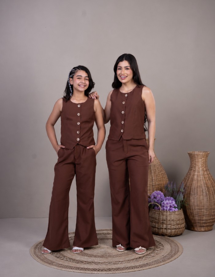 CONJUNTO CALÇA E COLETE (TEC.ALFAIATARIA MARRANT)