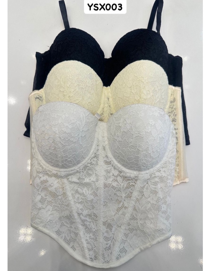 A Corselet de renda bordada