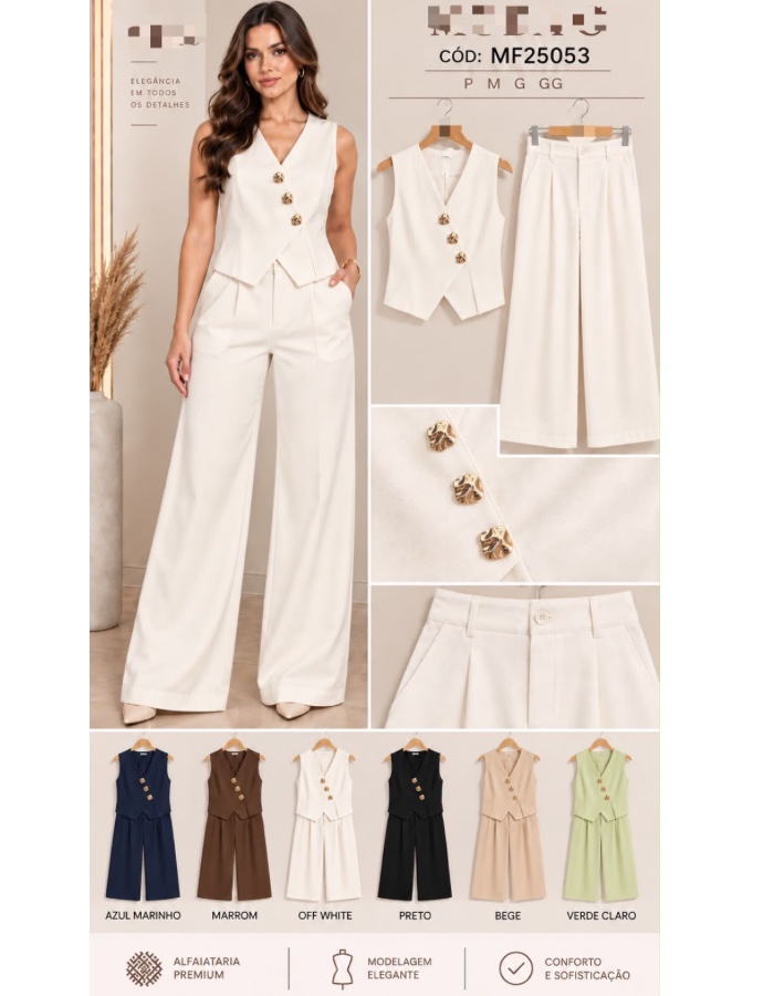 Conjunto colete Dani 