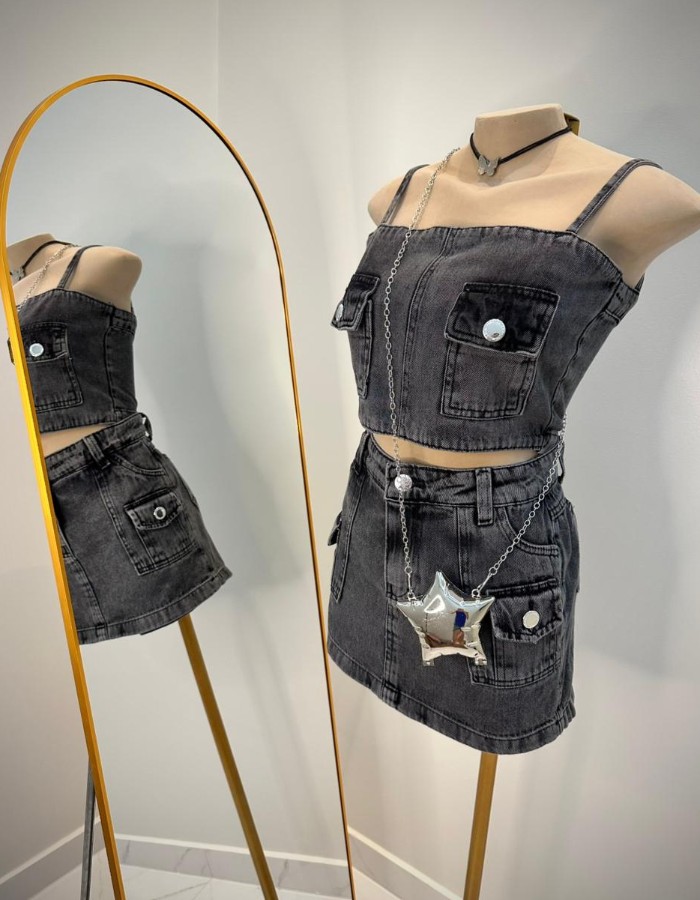 CONJUNTO SHORT SAIA BLACK 