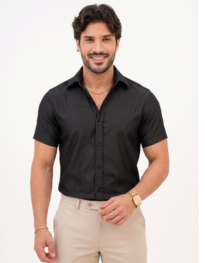 Camisa Chambre Paris M/C (R: 10-A)