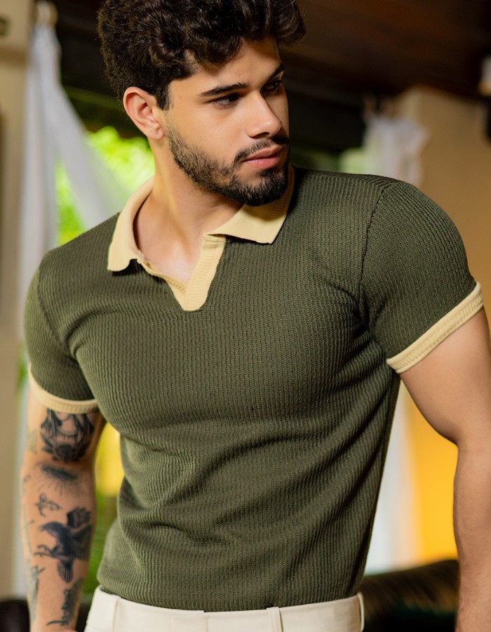 Camisa Polo Retrô (R:10-B)