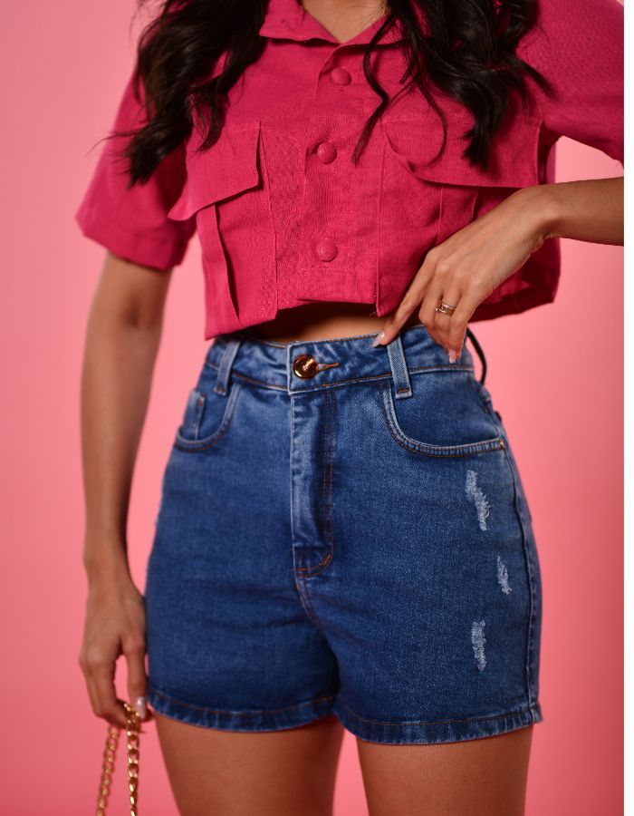 SHORT JEANS COM LYCRA PREMIUM