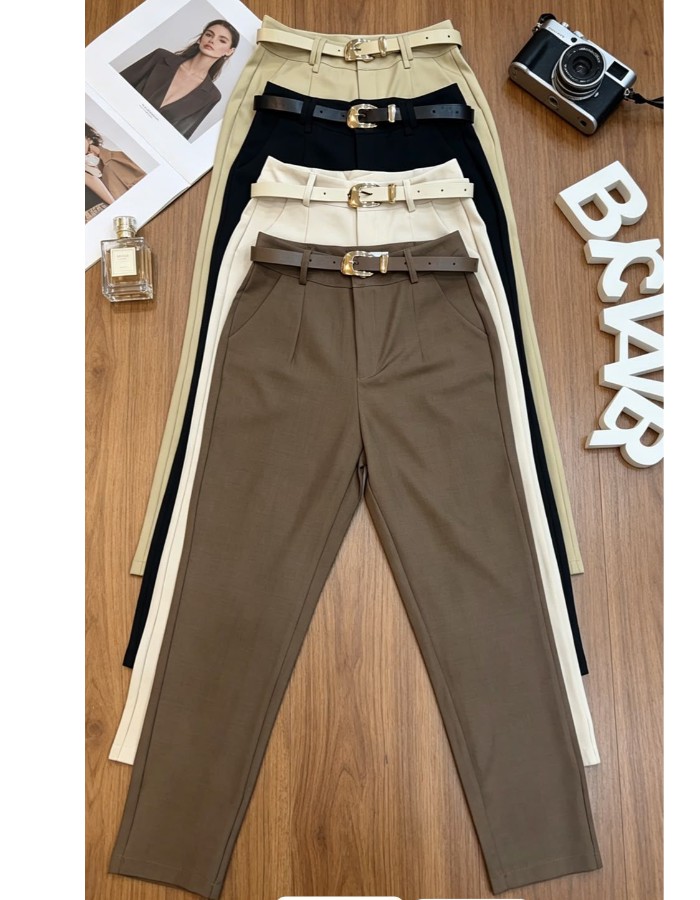 CALÇA RETA TECIDO ALFAIATARIA PREMIUM