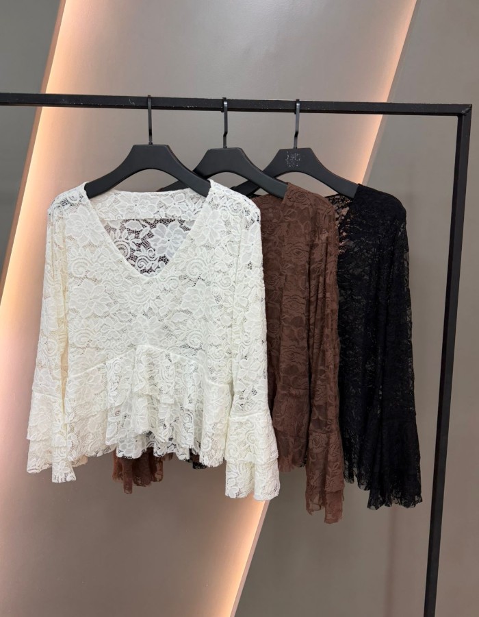 BLUSA DE RENDA