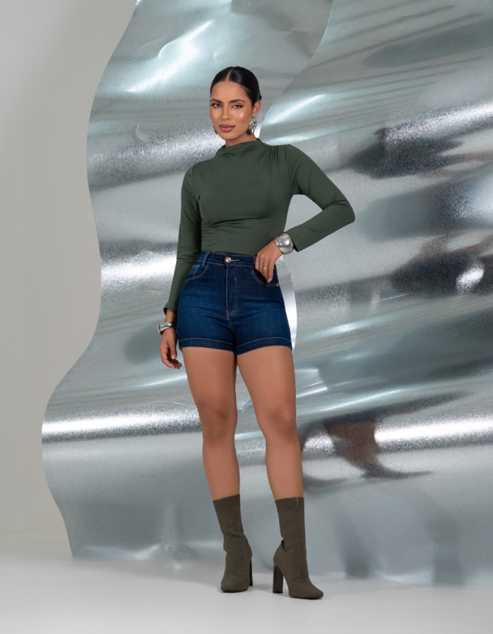 Short meia coxa
