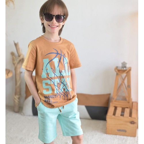 Camisa estampada caramel