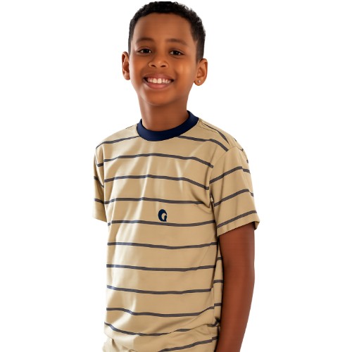 CAMISETA JUVENIL PREMIUM LISTRA TRACEJADO MASCULINA