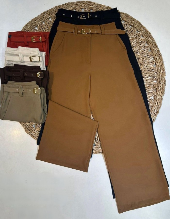 CALÇA PANTALONA LISA ALFAIATARIA