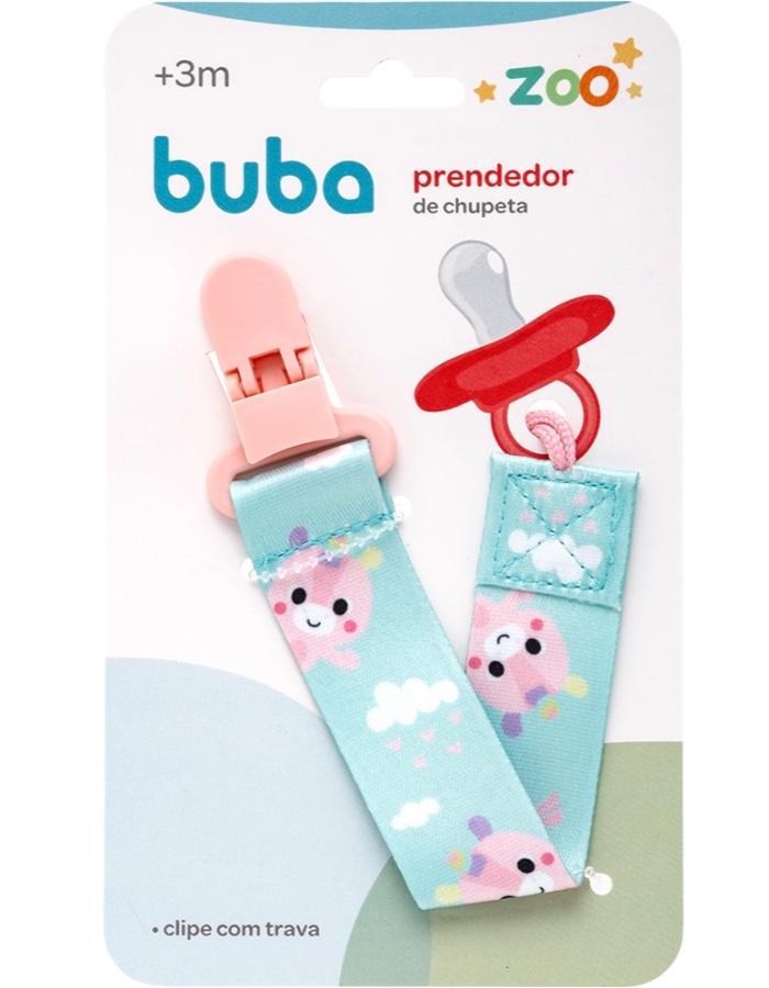 PRENDEDOR DE CHUPETA UNICORNIO ZOO BUBA 