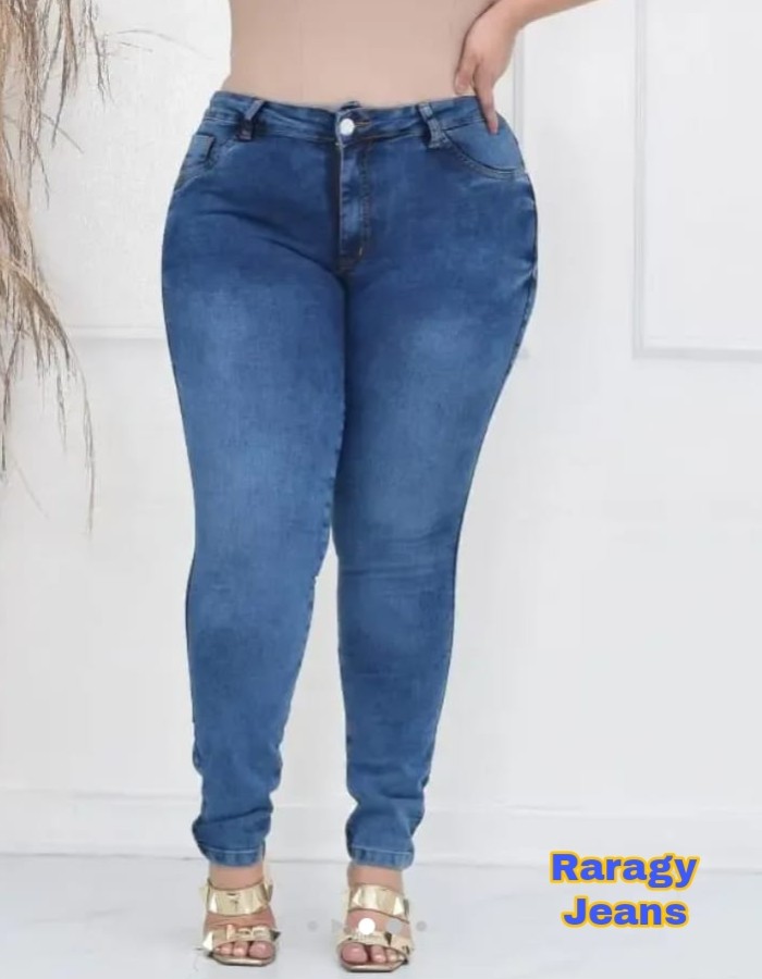 CALÇA FEMININA PLUS SIZE SHY BLUE CLARO 