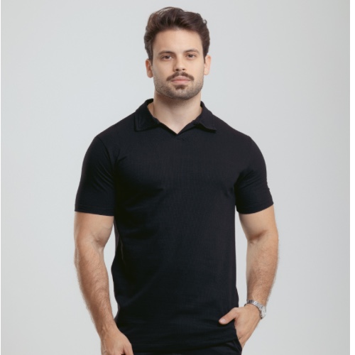 CAMISA GOLA POLO V CANELADINHA 