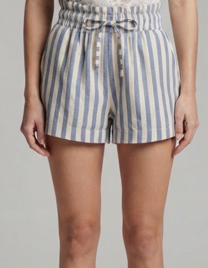 Short linho listras 