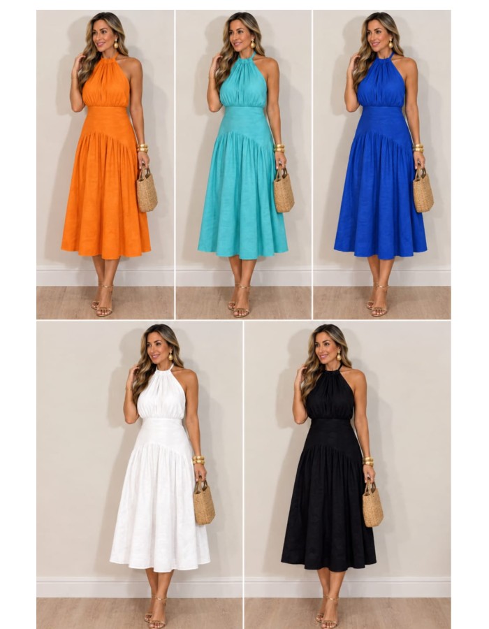 VESTIDO LINHO MIDE 